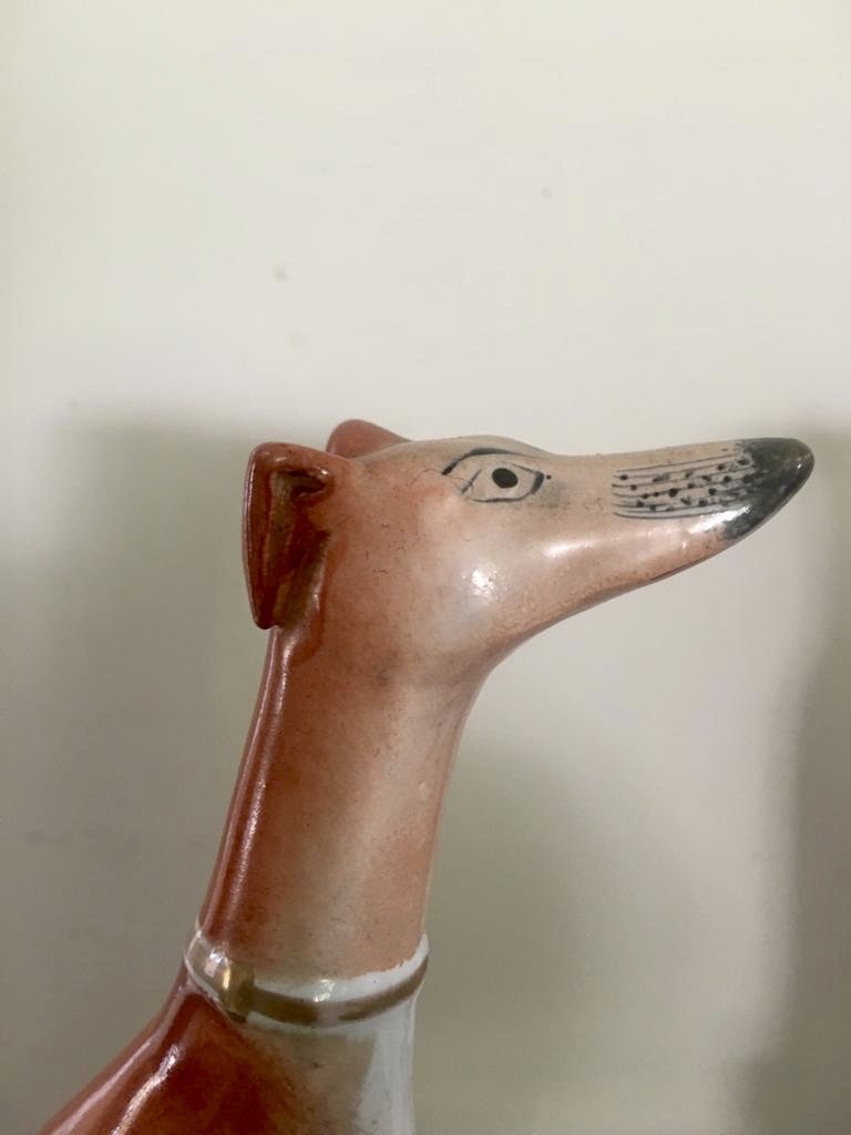 Fine Pair of Antique Staffordshire Greyhounds - Image 11